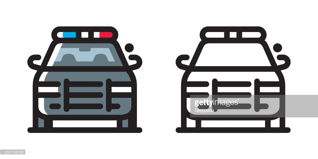 Police Car Icon Stock Illustration | Getty Images