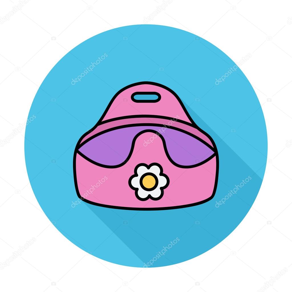 Potty icon. thin line flat vector related icon for web and clip 