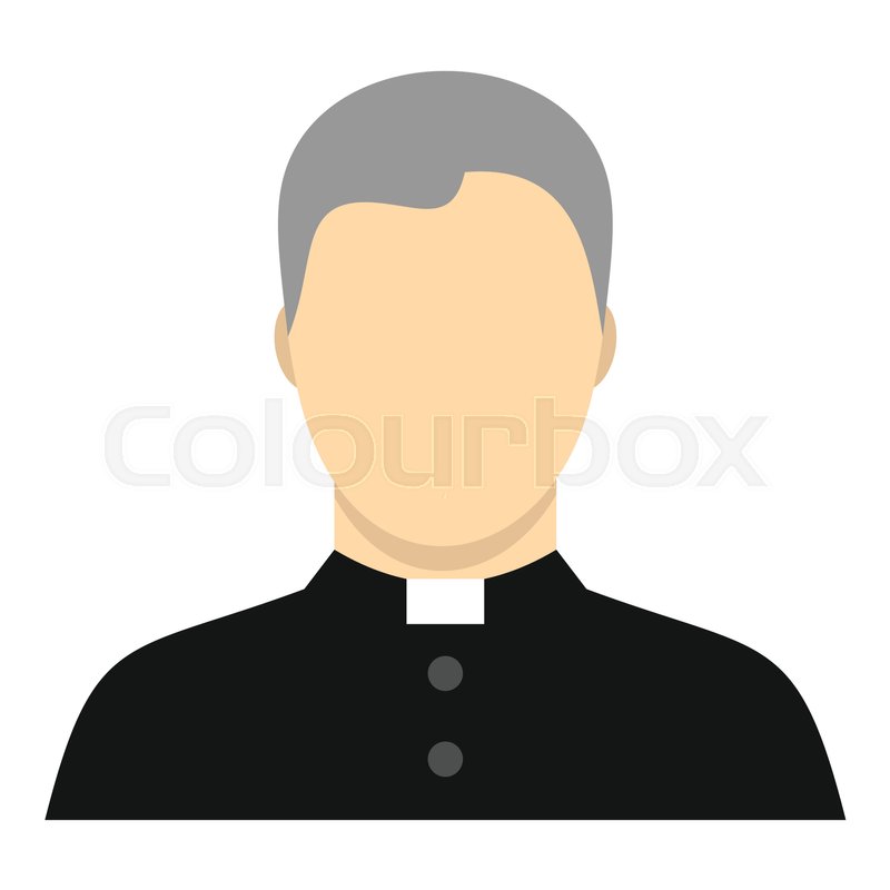 Catholic priest icon image Royalty Free Vector Image