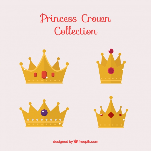Princess crown icon outline line style Royalty Free Vector