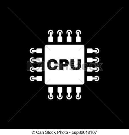 Processor Chip Vector Icon Stock Vector 641963644 - 