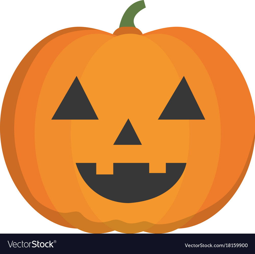 Halloween pumpkin icon Royalty Free Vector Image