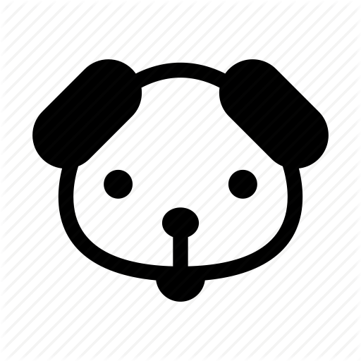 Puppy Icon Isolated On White Black Stock Vector 452320078 