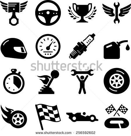 Speed race car racing icon - Transparent PNG  SVG vector