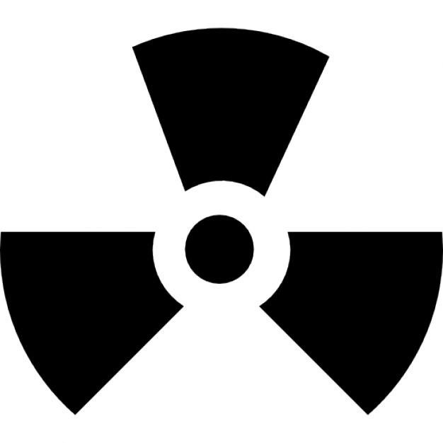 Sign radiation icon caution nuclear atom power Vector Image