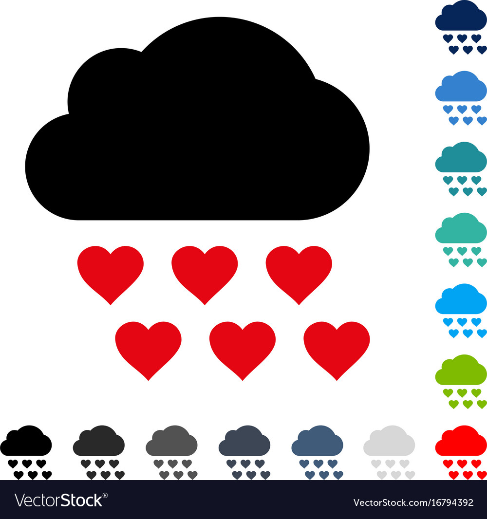 Cloud Rain Icon - Vector Stylish Weather Icons 
