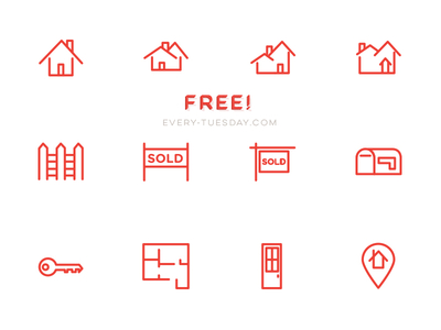 Real Estate 40 free icons (SVG, EPS, PSD, PNG files)