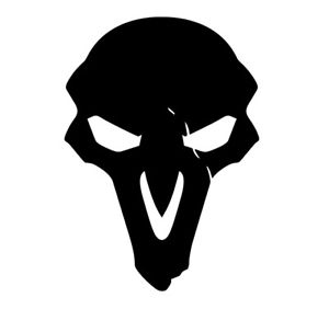 Reaper Overwatch Icon Vinyl Decal , Car / Window Sticker , FREE 
