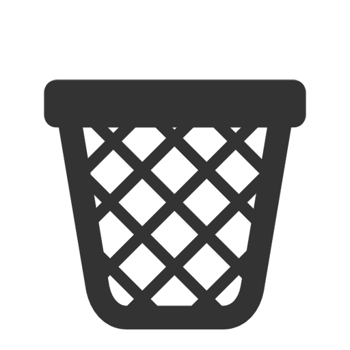 Recycle Bin vector icon. Style is flat symbol, black color 
