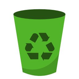 Recycle Bin Full Icon - 3D BlueFX Desktop Icons 