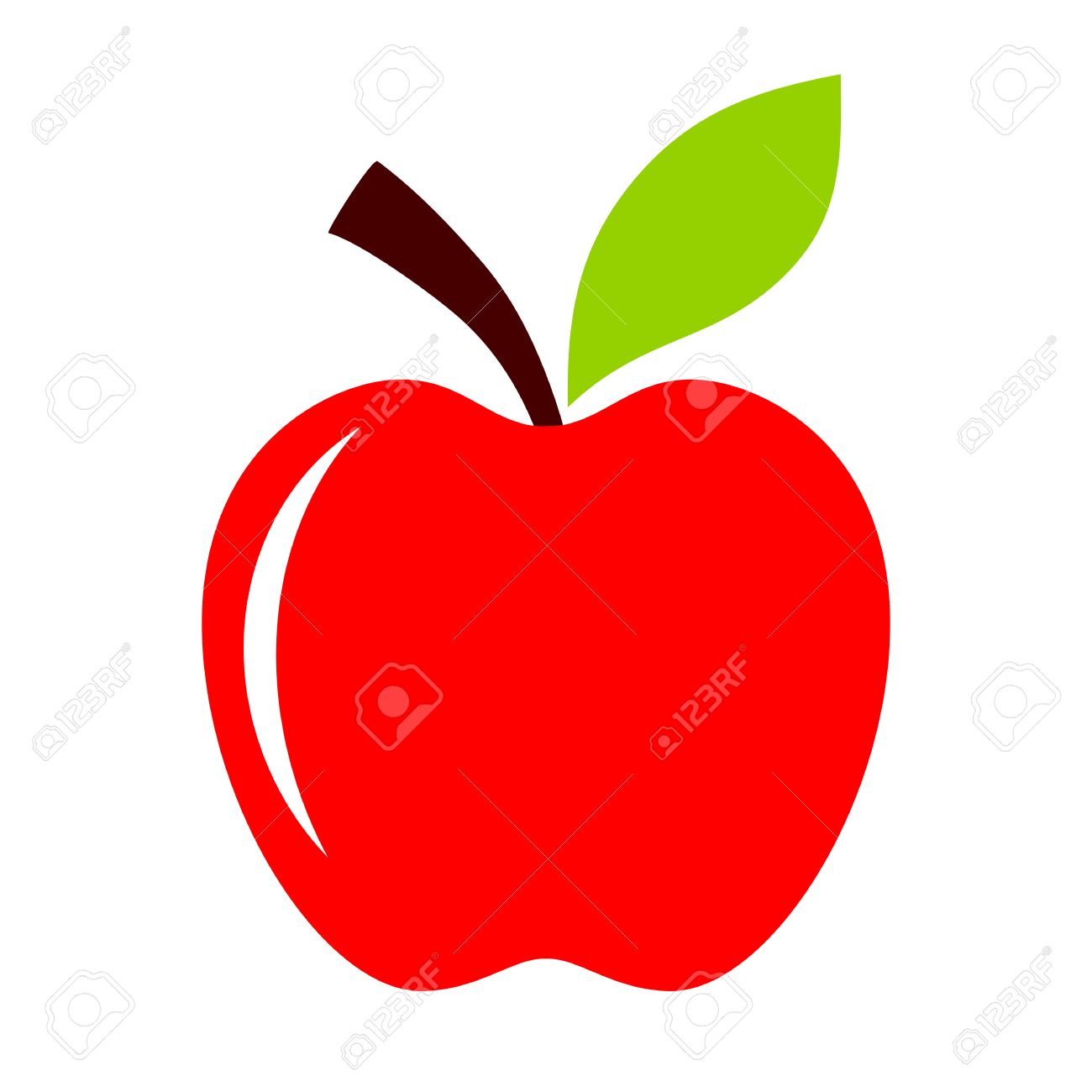 Red apple icon Royalty Free Vector Image - VectorStock