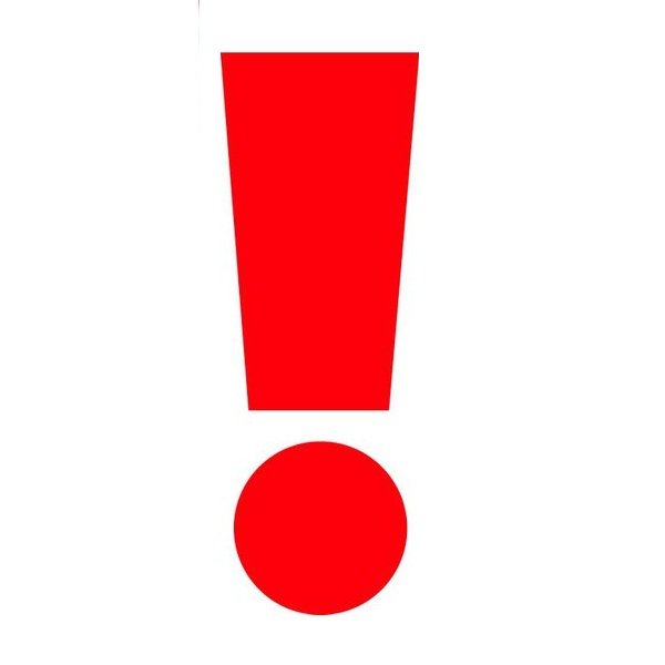 Red Exclamation Point Button Digital Art by Henrik Lehnerer