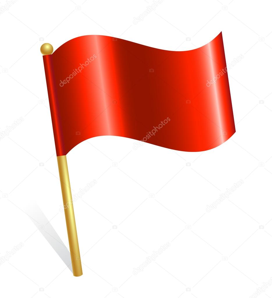 Red flag icon  Stock Vector  tatus #11943940