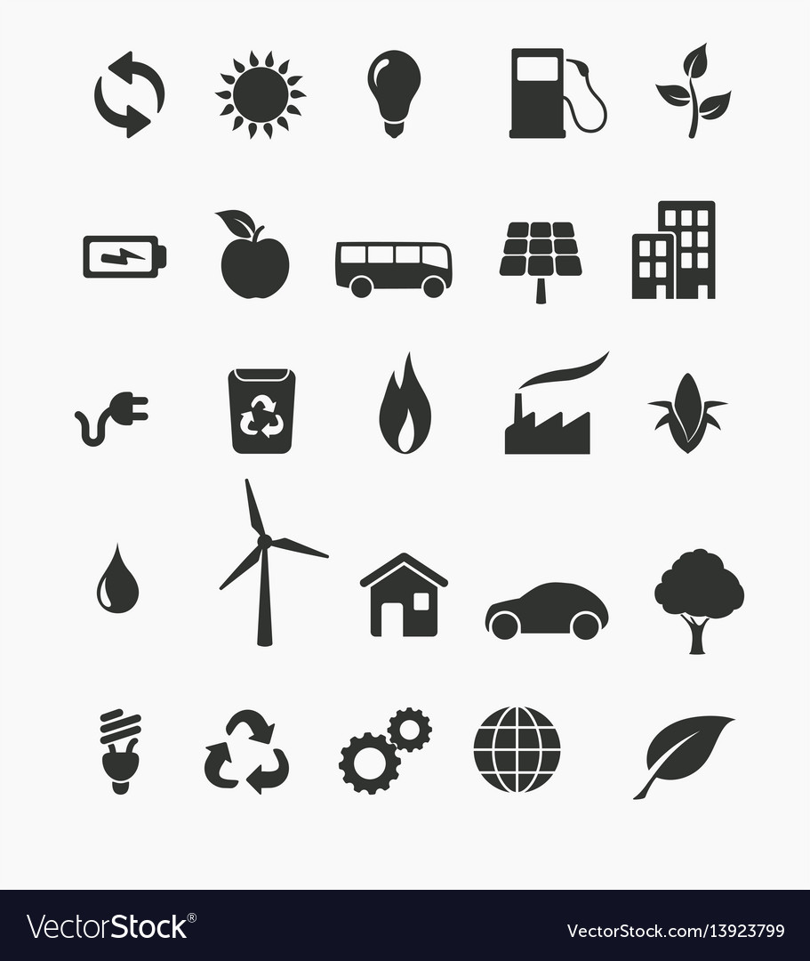 Creative renewable energy iconc. Green energy generate icon 
