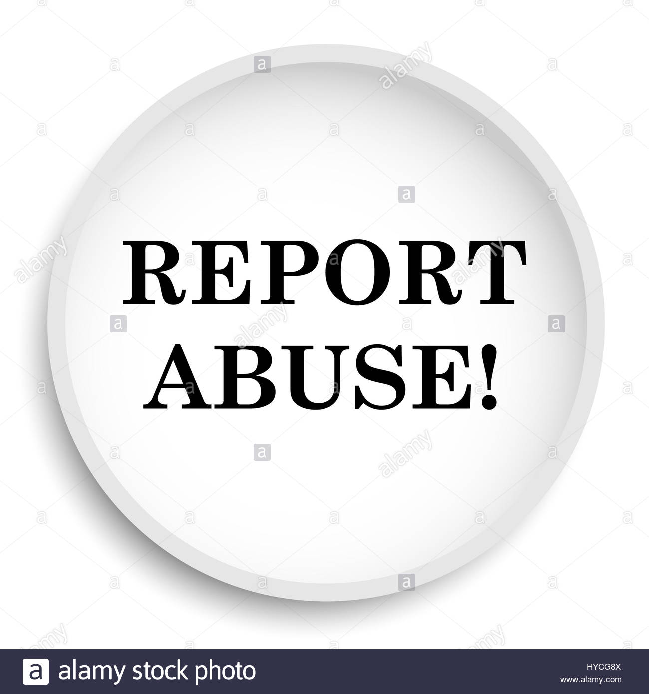 Report abuse icon. internet button on white background. clip art 