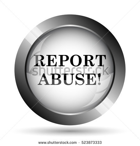 Report Abuse Icon Report Abuse Website Stock Illustration 