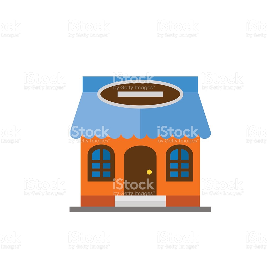 Isometric restaurant building icon Royalty Free Vector Image