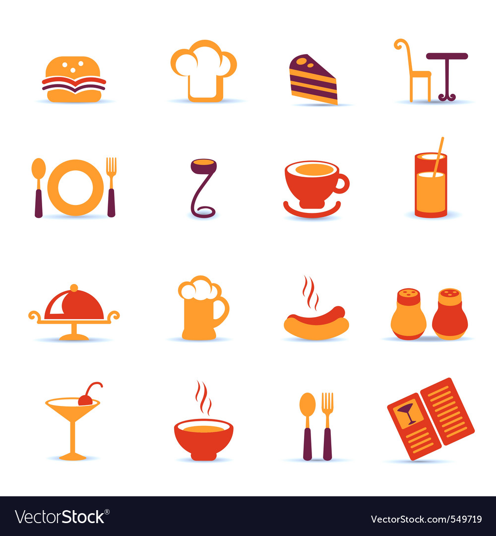 Black restaurant icons Vector | Free Download