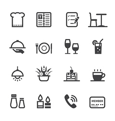 20 Hotel and restaurant glyph icons (Vector PSD)