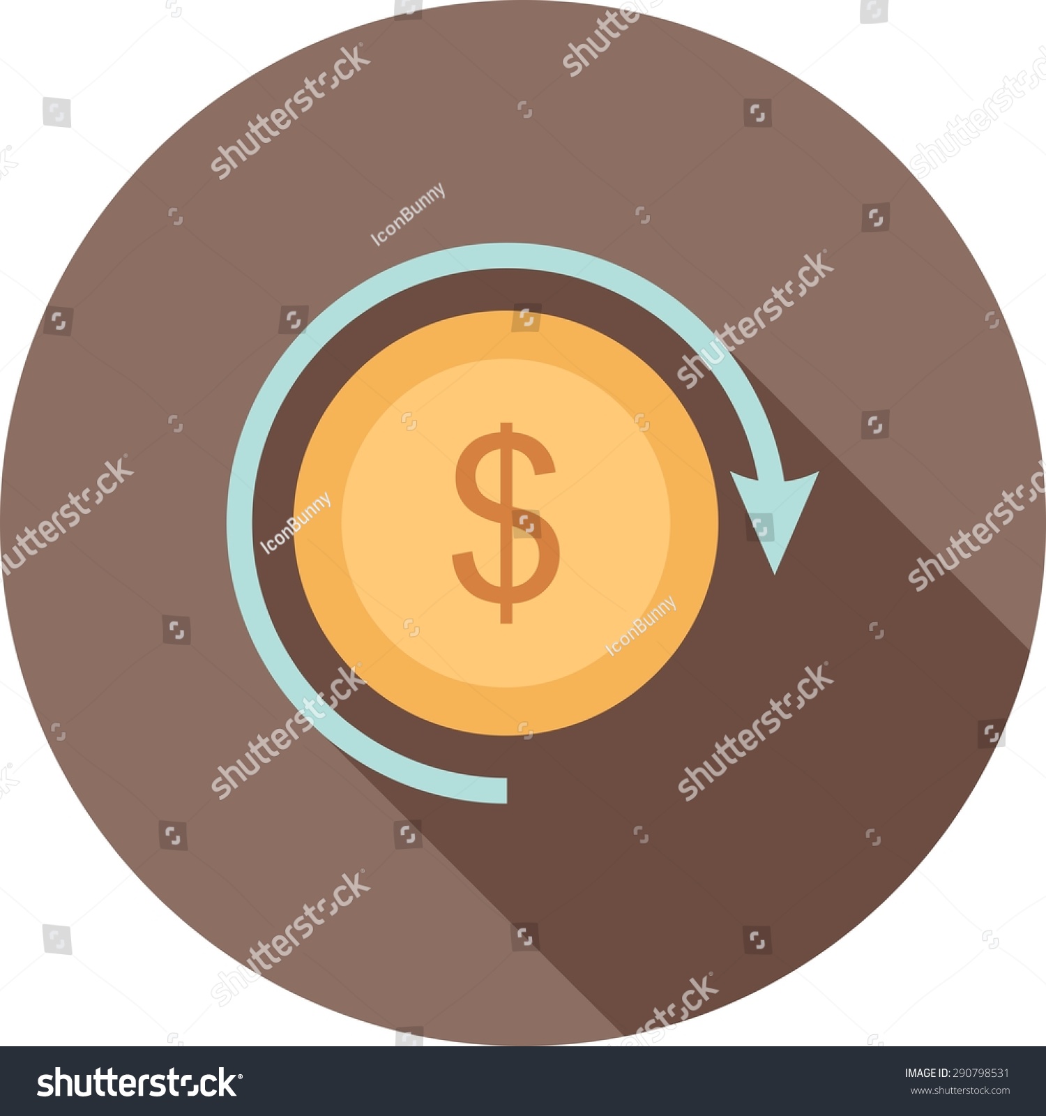 Cash back icon. Symbol of return of Money. Royalty Free Vector 