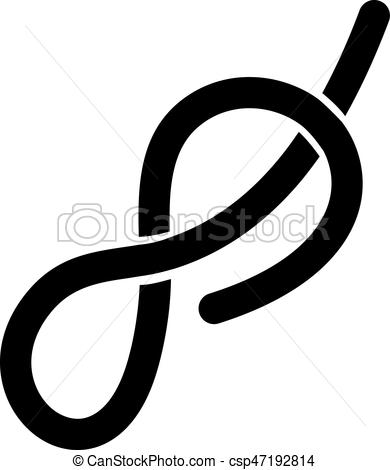 Climber rope icon simple black style Royalty Free Vector