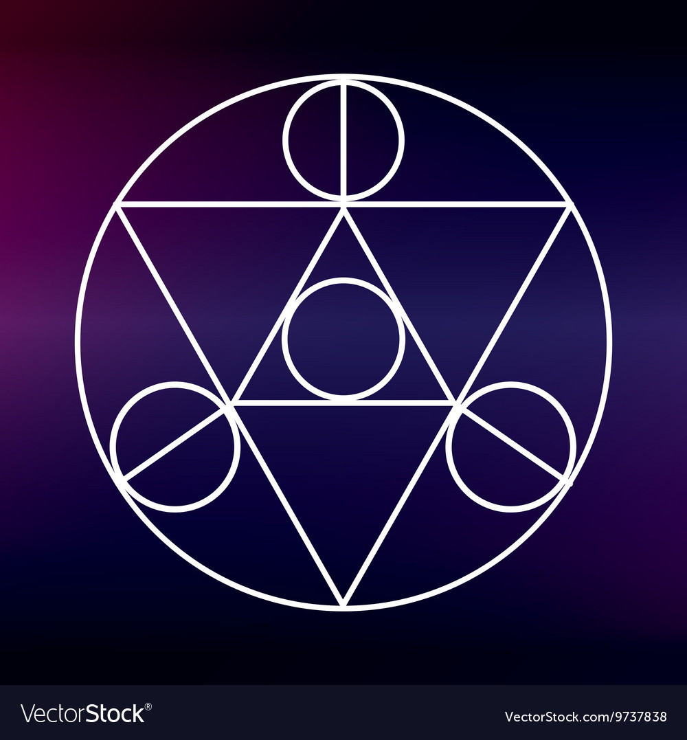 Set Of Vector Abstract Geometric Logo. Sacred Geometry Icon. Brand 