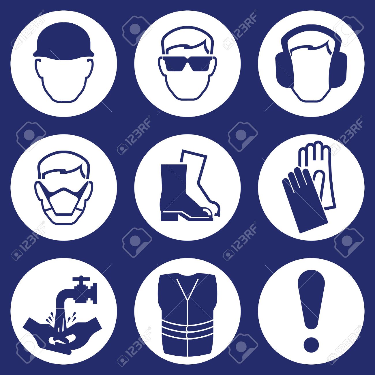 Vector safety signs stock vector. Illustration of design - 40564597