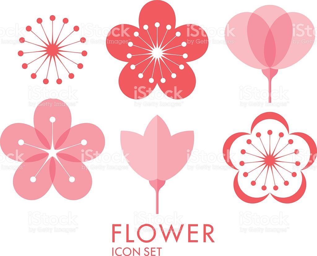 Sakura flowers icon in cartoon style isolated on white background 