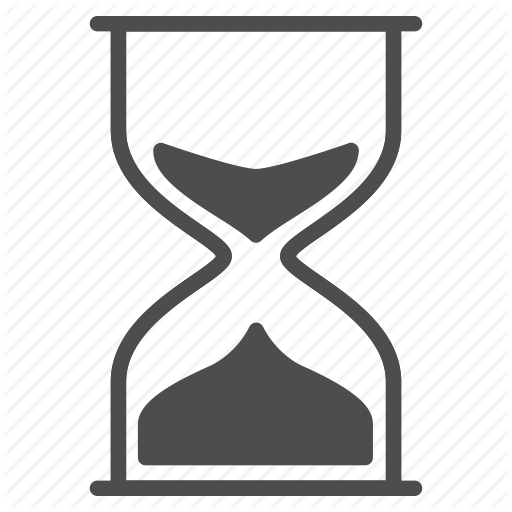 Sand clock icon hourglass symbol Royalty Free Vector Image