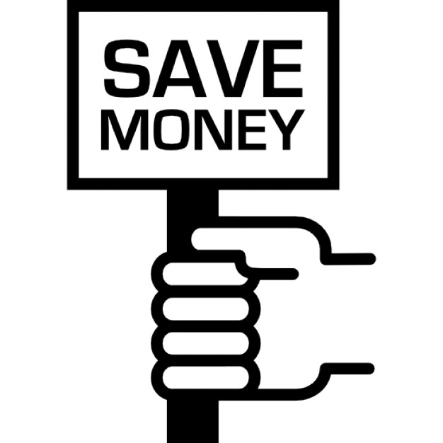 Save money icon hand with cash sign Royalty Free Vector