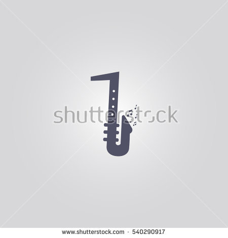 Saxophone Icon Sign Design Background Stock Vector 619425188 