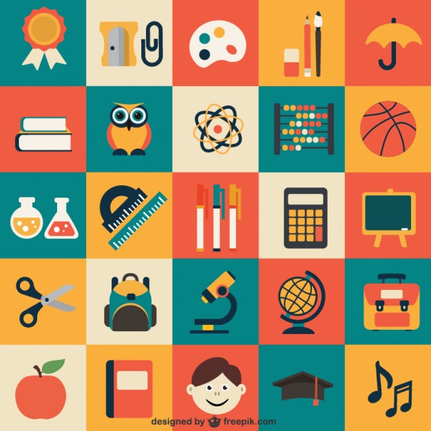 Icons set education stock vector. Illustration of learn - 33034070