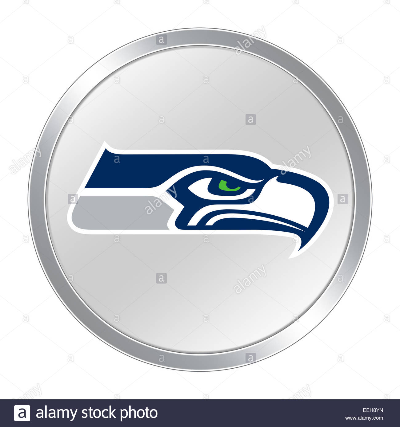 Seattle Seahawks logo icon button Stock Photo: 77826888 - Alamy