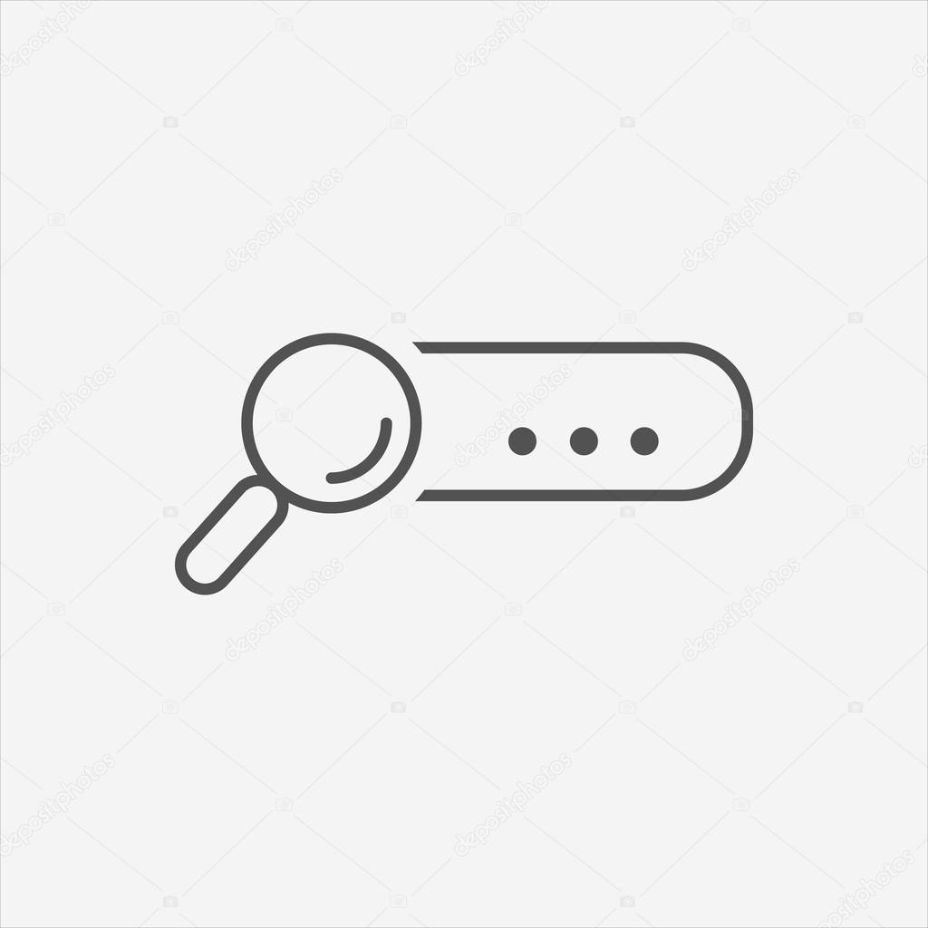 Smartphone with browser search bar icon vector, filled flat sign 
