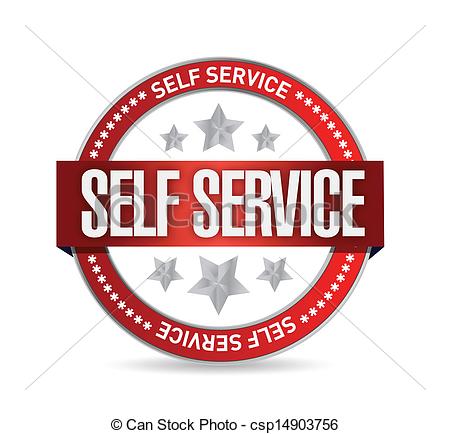 Self service sign icons  Stock Vector  Blankstock #114864518