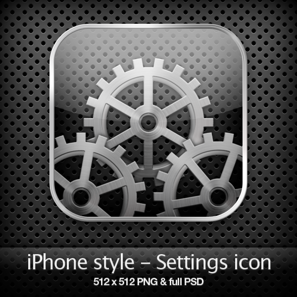 IPhone Painted Settings Icon, PNG ClipArt Image | IconBug.com