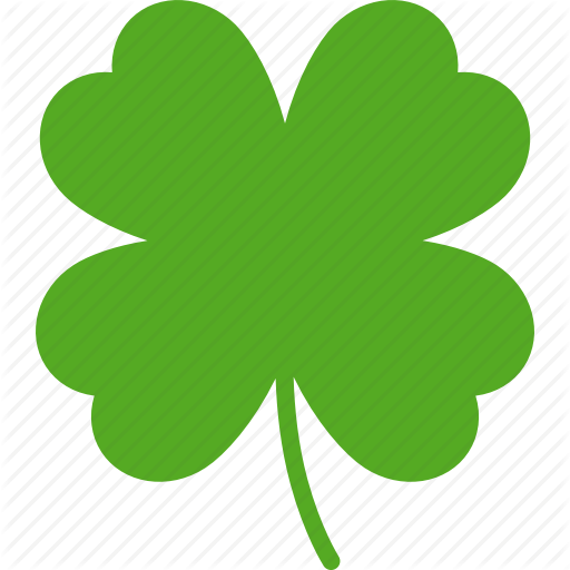 Green clover leaf - Irish shamrock icon Royalty Free Vector Clip 