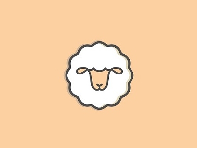 Sheep icon, simple style Stock Vector Art  Illustration, Vector 