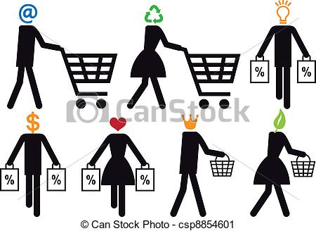 Buyer, consumer, customer, purchaser, shopper, shopping icon 