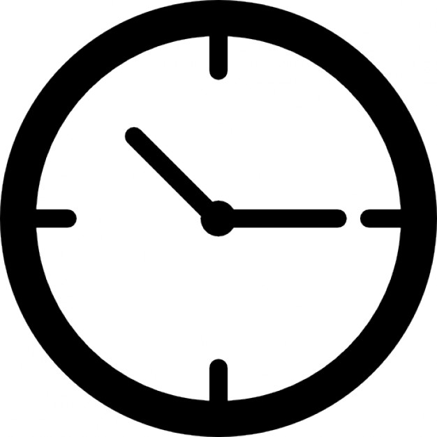 Simple clock icon Stock Time Royalty Free Vector Image