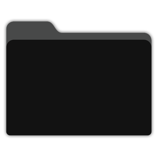 Foundation 3 Folder Lock Icon  Style: Simple Black