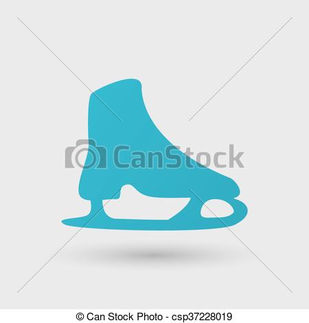The skates icon Figure Skates symbol Flat Vector Image