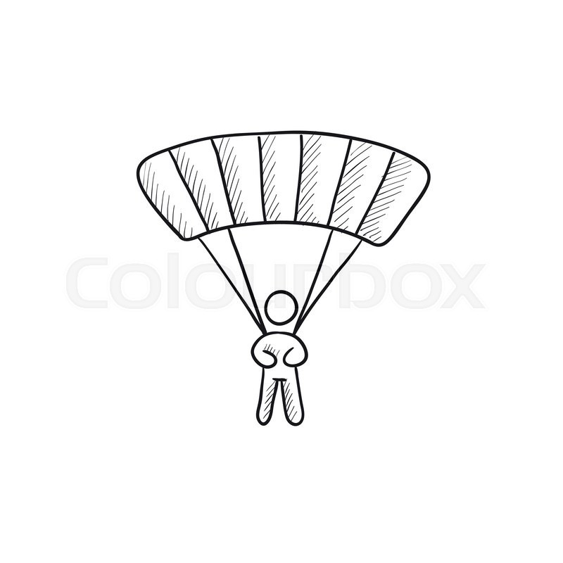 skydiver icon Stock image and royalty-free vector files on 