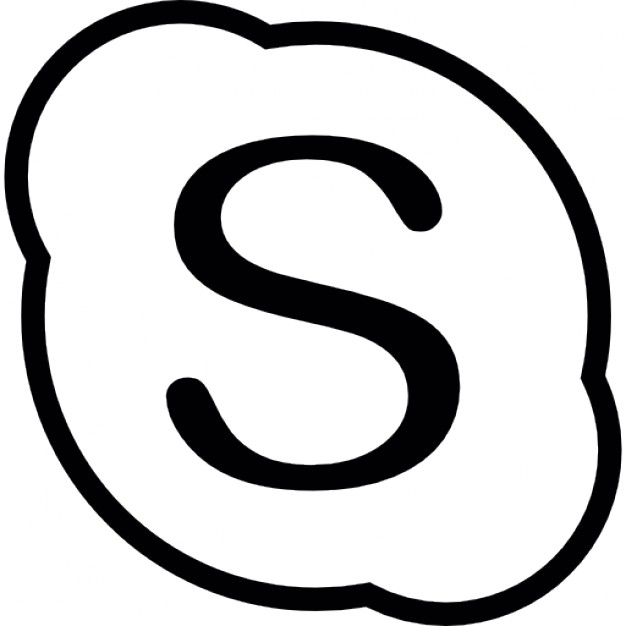 Skype black vector logo - Skype black logo vector free download