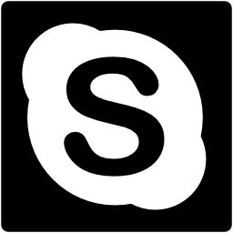 White skype icon - Free white site logo icons
