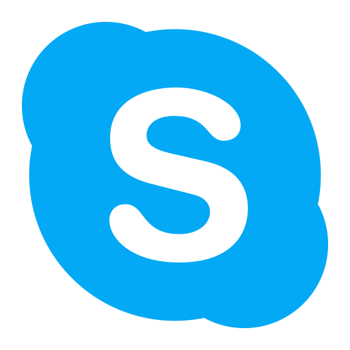 skype outline icon | iconshow