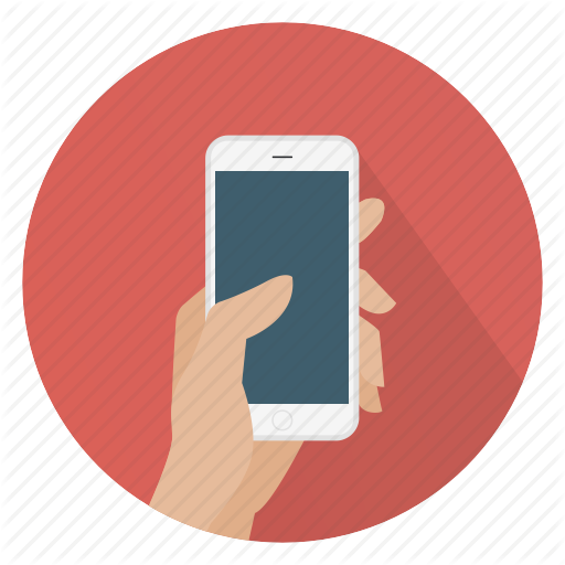 Smartphone round icon 1 - Transparent PNG  SVG vector