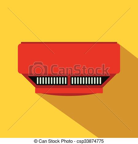 Smoke Detector Icon Vector Illustration Stock Vector 462650317 