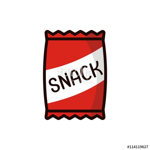 Chips pack, potato chips, potato crisps, snack food, snacks icon 