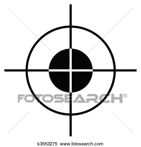 Sight Icon Symbol Sniper Scope Isolated Stock Vector 677042887 